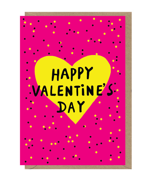 Happy Valentine's Day Neon Card