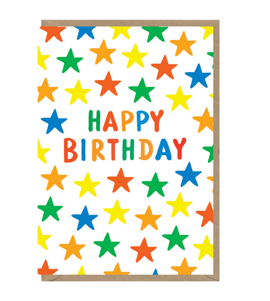Happy Birthday Stars Card