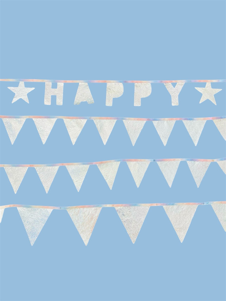 Silver Eco Party Banner Pack - HIRE ONLY