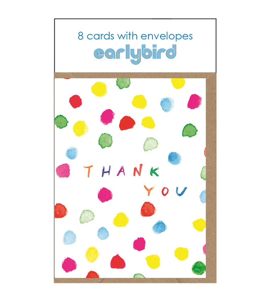 Rainbow Dots Thank You Pack
