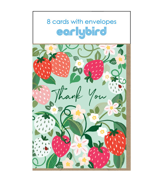 Strawberries Thank You Pack