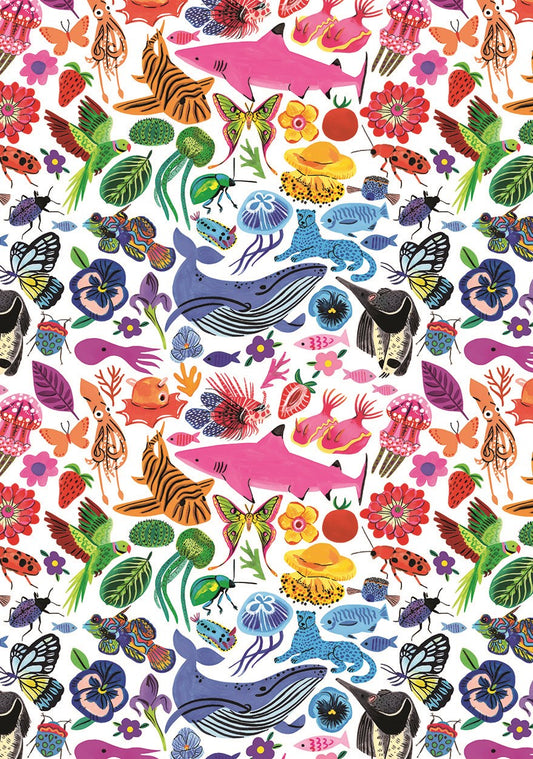 Rainbow animals & creatures giftwrap