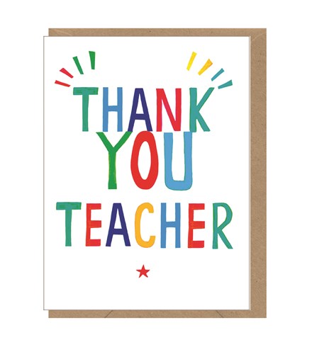 Thank You Teacher Cards & Gifts