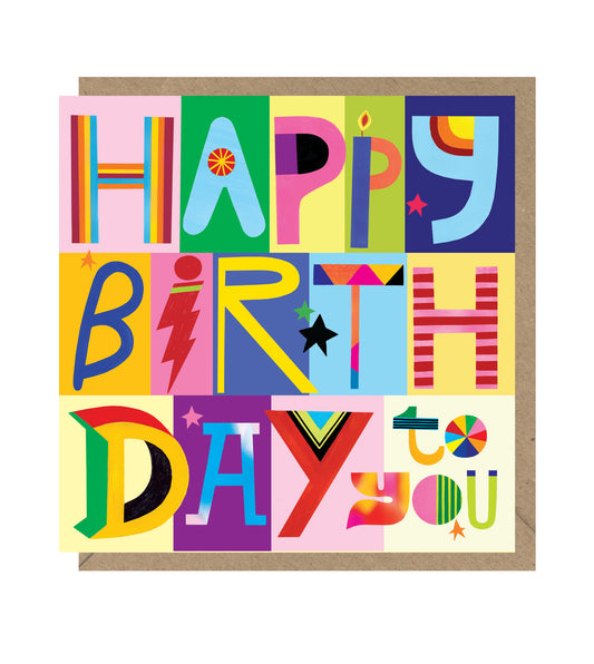 Happy Birthday Type Card