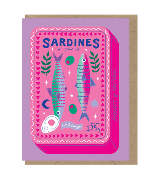 Sardines Blank Mini Card