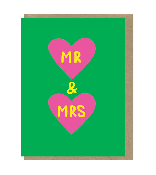 Mr & Mrs Mini Wedding Card