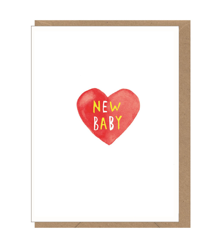 Baby Mini Card New Baby Heart Mini Card